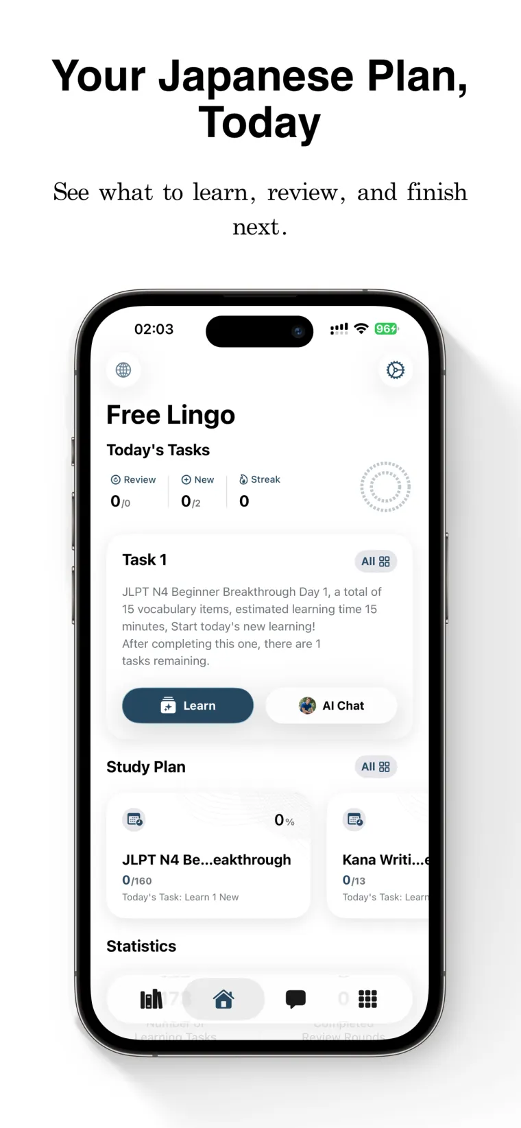FreeLingo App Store screenshot 3 for es-ES