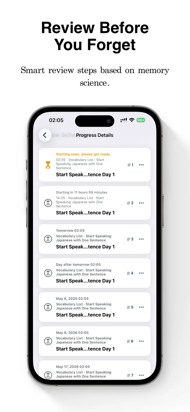 FreeLingo App Store screenshot 5 for fr-FR